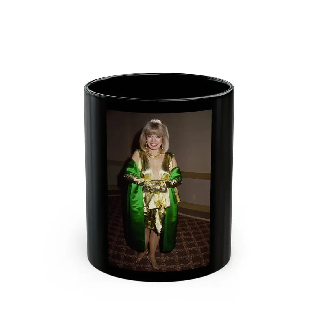 Terry Moore #729 (Vintage Female Icon) Black Coffee Mug 11oz - Go Mug Yourself