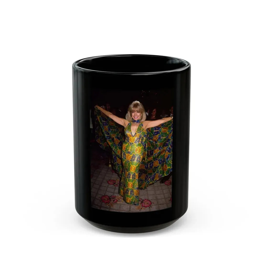 Terry Moore #730 (Vintage Female Icon) Black Coffee Mug 15oz - Go Mug Yourself