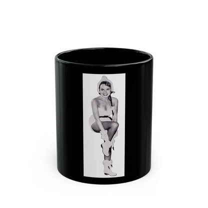 Terry Moore #731 (Vintage Female Icon) Black Coffee Mug-11oz-Go Mug Yourself