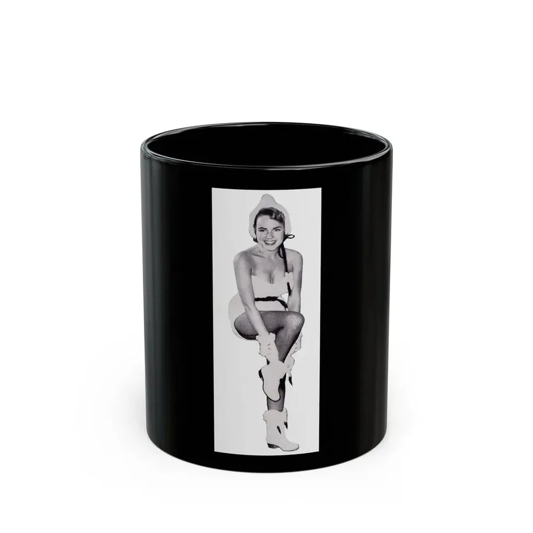 Terry Moore #731 (Vintage Female Icon) Black Coffee Mug 11oz - Go Mug Yourself