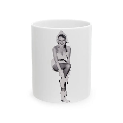 Terry Moore #731 (Vintage Female Icon) White Coffee Mug-11oz-Go Mug Yourself
