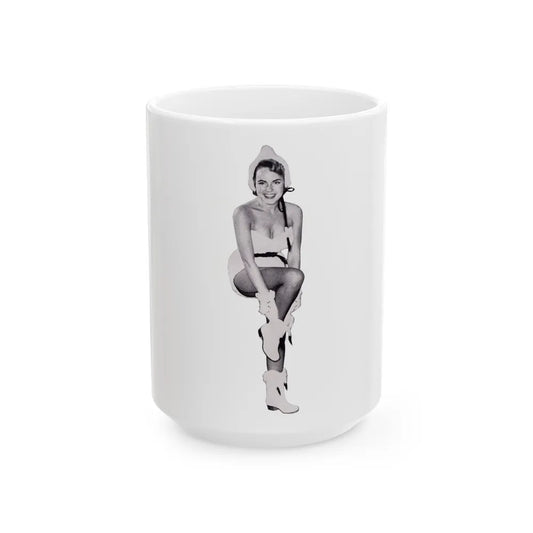 Terry Moore #731 (Vintage Female Icon) White Coffee Mug-15oz-Go Mug Yourself