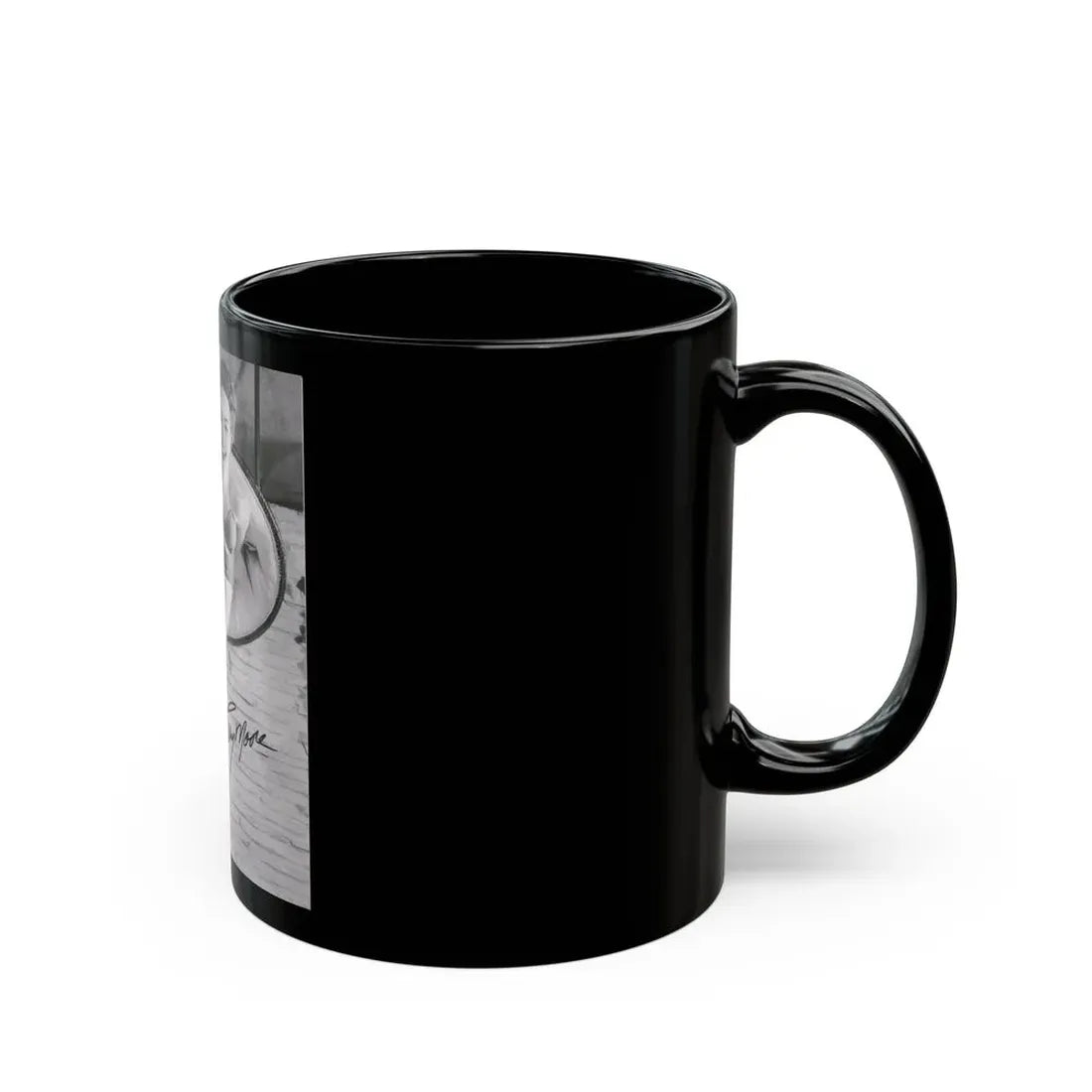 Terry Moore #732 - 8x10 1953 B&W Two Piece Full Body Swimsuit Barefoot Cheesecake Photo from 20th Century Fox Photo Shoot1 (Vintage Female Icon) Black Coffee Mug - Go Mug Yourself