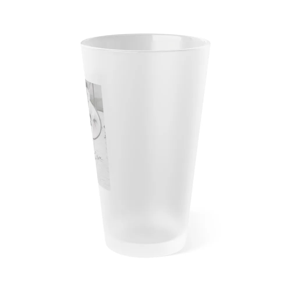 Terry Moore #732 - 8x10 1953 B&W Two Piece Full Body Swimsuit Barefoot Cheesecake Photo from 20th Century Fox Photo Shoot1 (Vintage Female Icon) Frosted Pint Glass 16oz-Go Mug Yourself