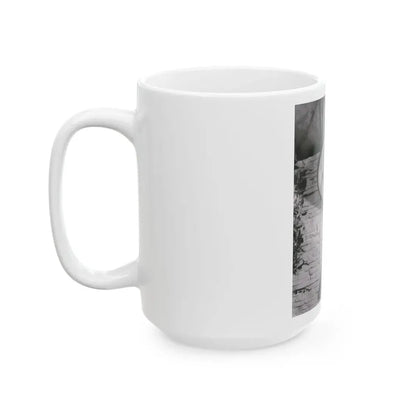 Terry Moore #732 - 8x10 1953 B&W Two Piece Full Body Swimsuit Barefoot Cheesecake Photo from 20th Century Fox Photo Shoot1 (Vintage Female Icon) White Coffee Mug - Go Mug Yourself