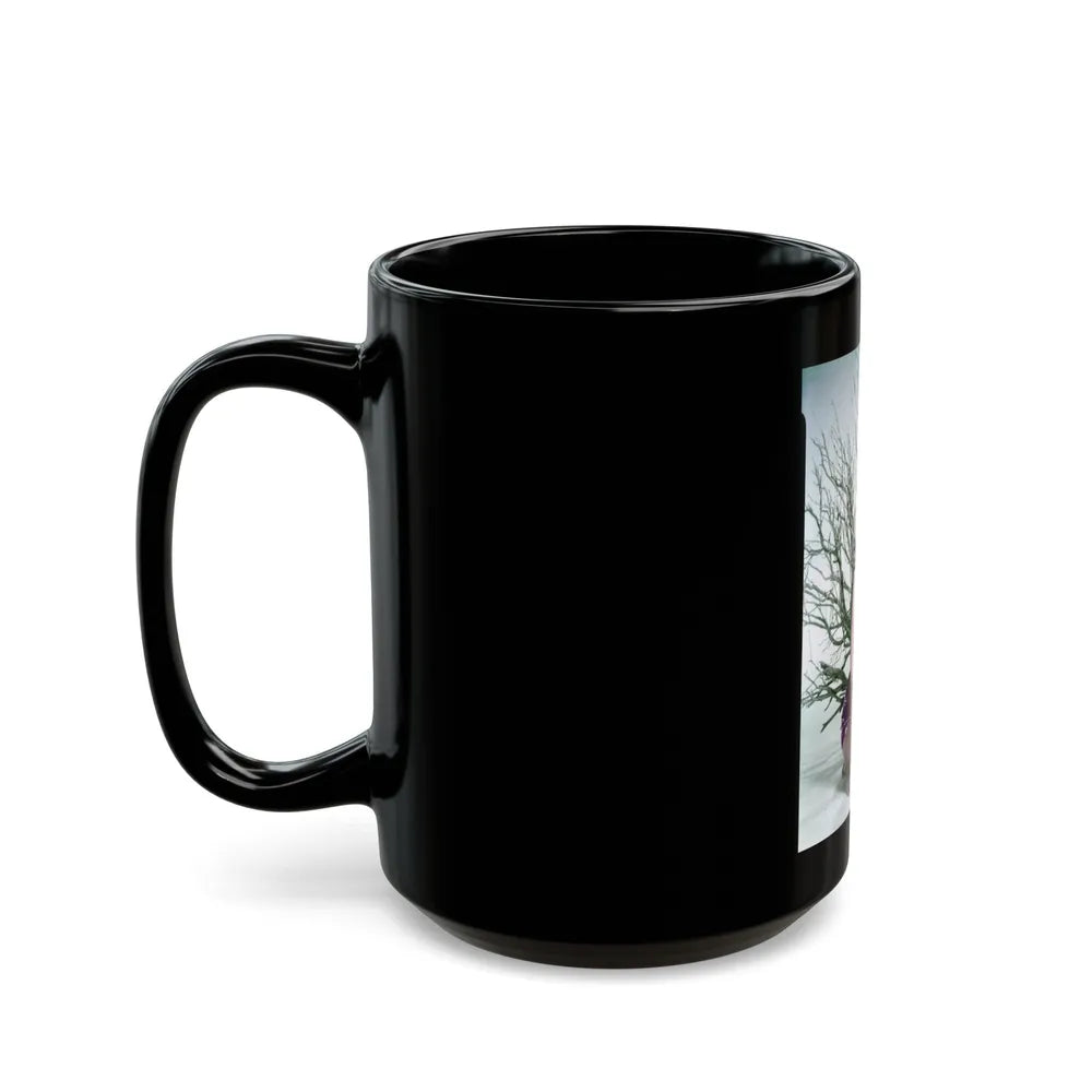 Terry Moore #733 (Vintage Female Icon) Black Coffee Mug-Go Mug Yourself