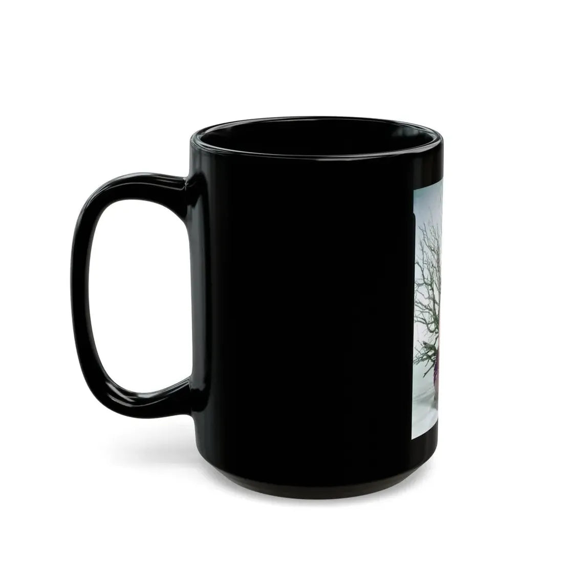 Terry Moore #733 (Vintage Female Icon) Black Coffee Mug - Go Mug Yourself