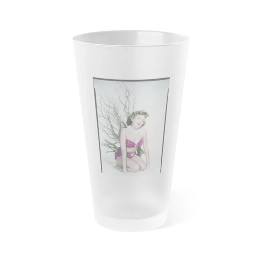 Terry Moore #733 (Vintage Female Icon) Frosted Pint Glass 16oz-16oz-Frosted-Go Mug Yourself