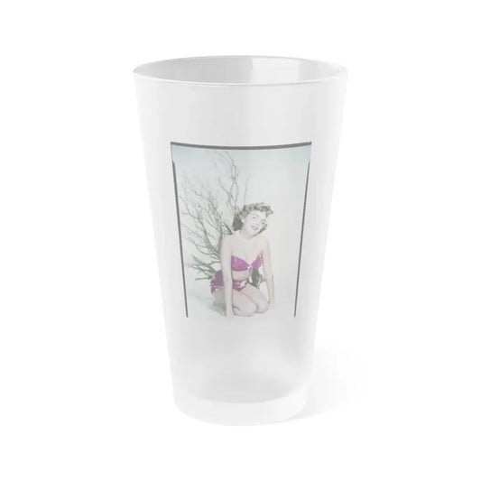 Terry Moore #733 (Vintage Female Icon) Frosted Pint Glass 16oz 16oz Frosted - Go Mug Yourself