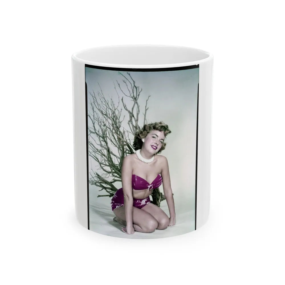 Terry Moore #733 (Vintage Female Icon) White Coffee Mug-11oz-Go Mug Yourself