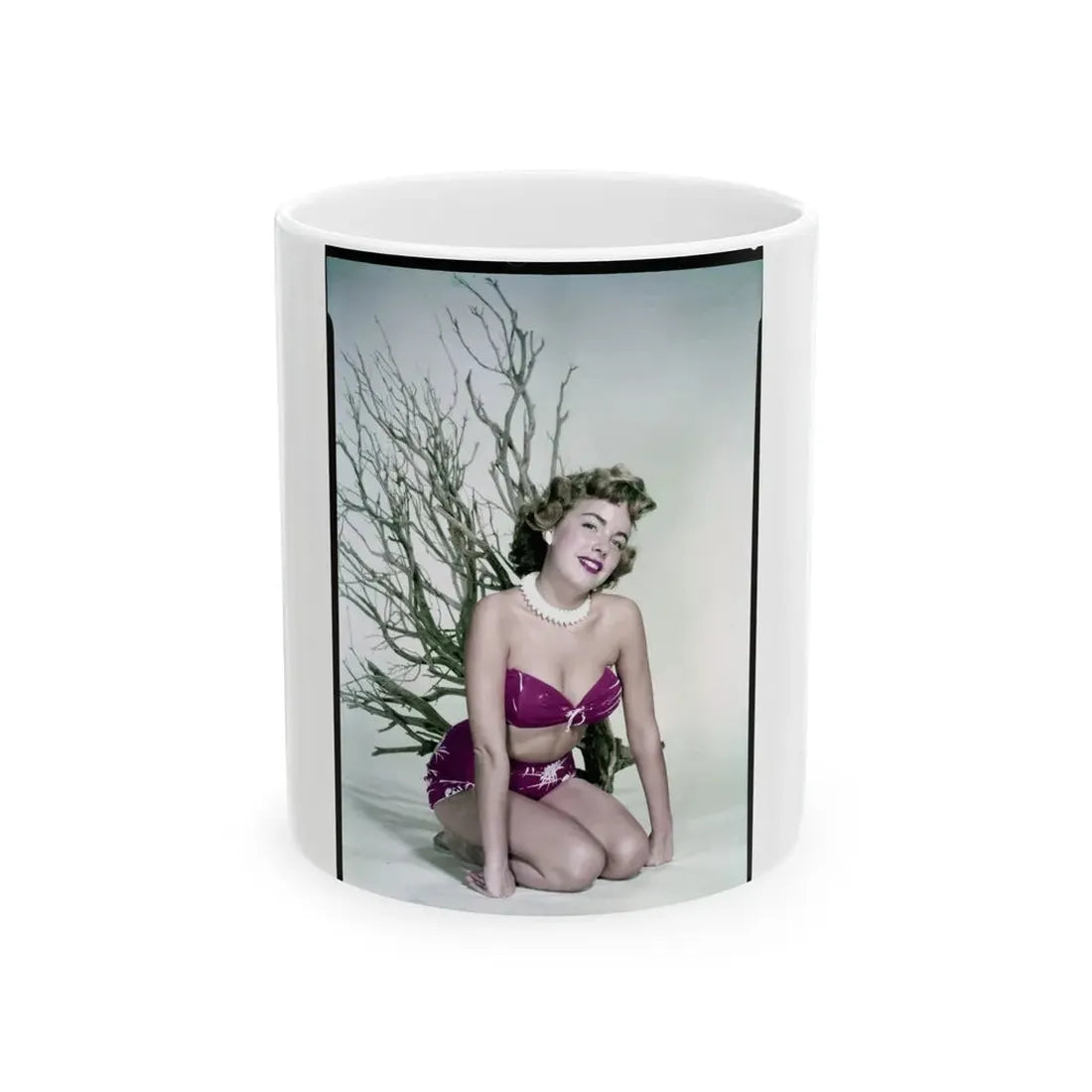 Terry Moore #733 (Vintage Female Icon) White Coffee Mug 11oz - Go Mug Yourself