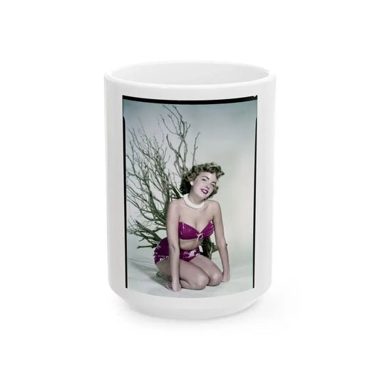 Terry Moore #733 (Vintage Female Icon) White Coffee Mug 15oz - Go Mug Yourself