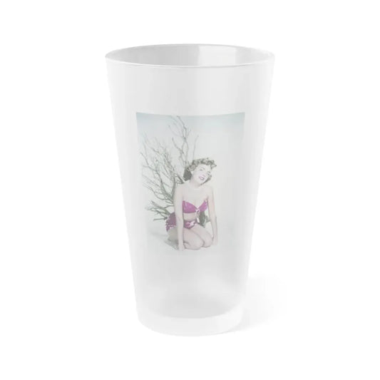 Terry Moore #7331 (Vintage Female Icon) Frosted Pint Glass 16oz 16oz Frosted - Go Mug Yourself