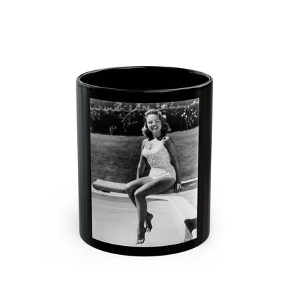 Terry Moore #738 (Vintage Female Icon) Black Coffee Mug-11oz-Go Mug Yourself