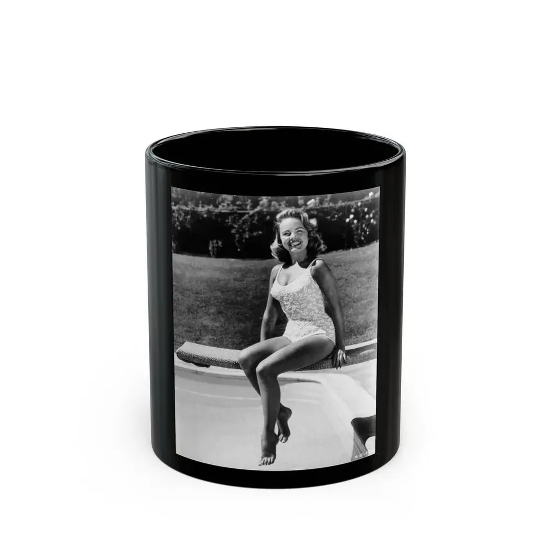Terry Moore #738 (Vintage Female Icon) Black Coffee Mug 11oz - Go Mug Yourself
