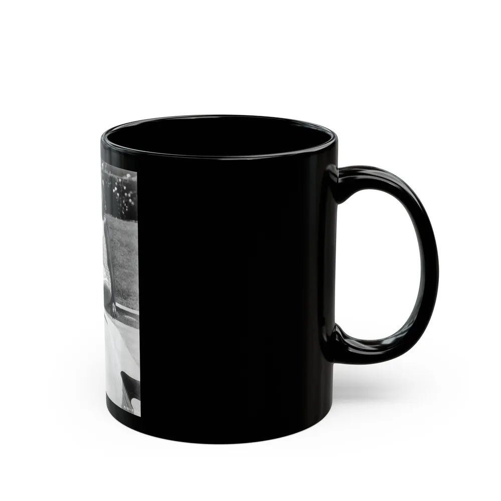 Terry Moore #738 (Vintage Female Icon) Black Coffee Mug-Go Mug Yourself