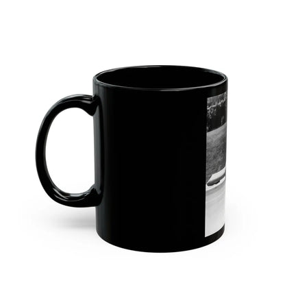 Terry Moore #738 (Vintage Female Icon) Black Coffee Mug-Go Mug Yourself