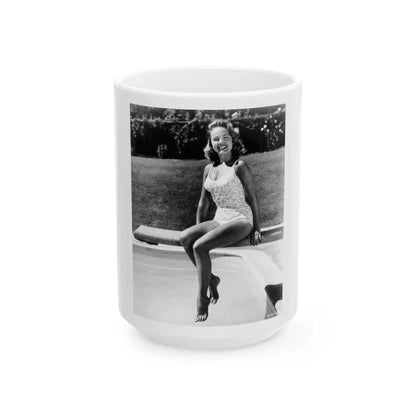 Terry Moore #738 (Vintage Female Icon) White Coffee Mug-15oz-Go Mug Yourself