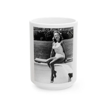 Terry Moore #738 (Vintage Female Icon) White Coffee Mug 15oz - Go Mug Yourself