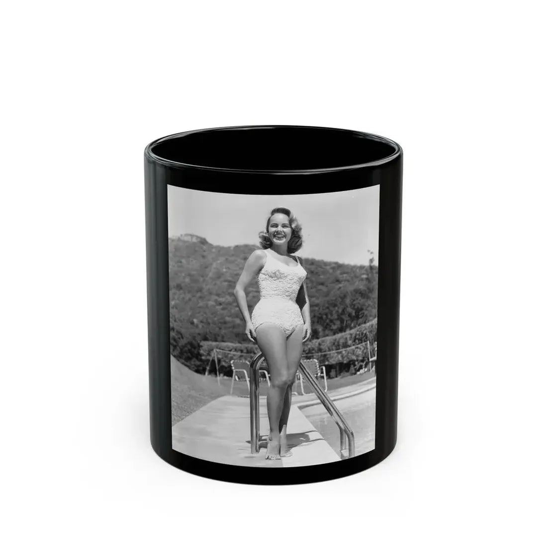 Terry Moore #739 (Vintage Female Icon) Black Coffee Mug 11oz - Go Mug Yourself