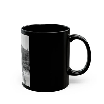 Terry Moore #739 (Vintage Female Icon) Black Coffee Mug-Go Mug Yourself