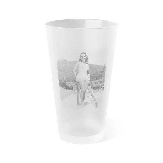 Terry Moore #739 (Vintage Female Icon) Frosted Pint Glass 16oz 16oz Frosted - Go Mug Yourself