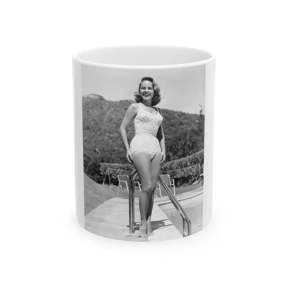 Terry Moore #739 (Vintage Female Icon) White Coffee Mug-11oz-Go Mug Yourself