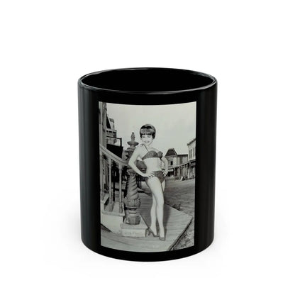 Terry Moore #740 (Vintage Female Icon) Black Coffee Mug-11oz-Go Mug Yourself