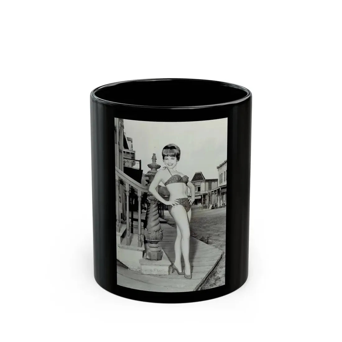 Terry Moore #740 (Vintage Female Icon) Black Coffee Mug 11oz - Go Mug Yourself