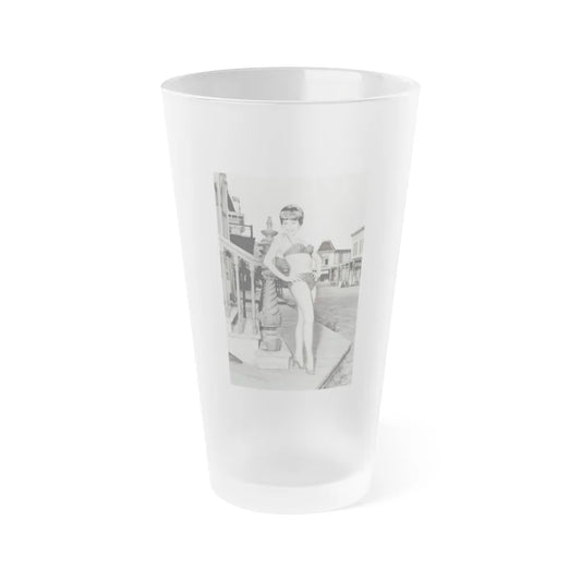 Terry Moore #740 (Vintage Female Icon) Frosted Pint Glass 16oz-16oz-Frosted-Go Mug Yourself