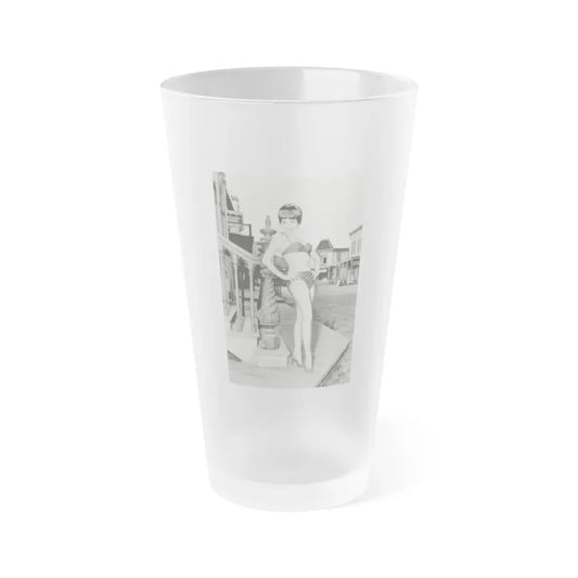 Terry Moore #740 (Vintage Female Icon) Frosted Pint Glass 16oz 16oz Frosted - Go Mug Yourself