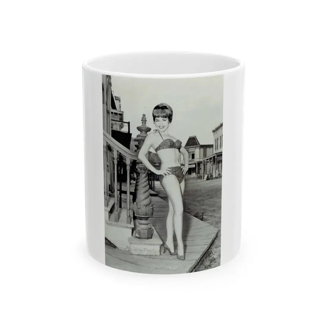 Terry Moore #740 (Vintage Female Icon) White Coffee Mug 11oz - Go Mug Yourself