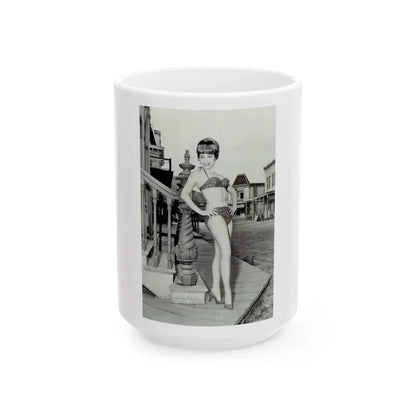 Terry Moore #740 (Vintage Female Icon) White Coffee Mug 15oz - Go Mug Yourself