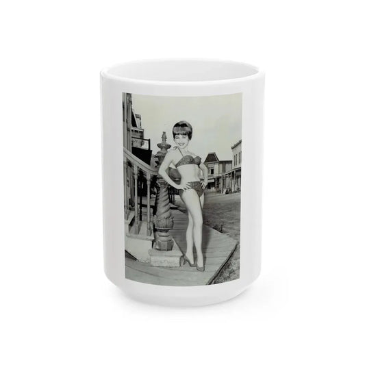 Terry Moore #740 (Vintage Female Icon) White Coffee Mug 15oz - Go Mug Yourself