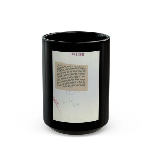 Terry Moore #7401 (Vintage Female Icon) Black Coffee Mug-15oz-Go Mug Yourself