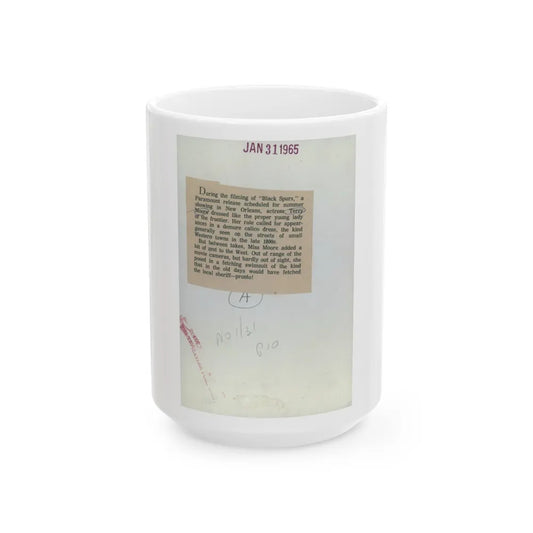Terry Moore #7401 (Vintage Female Icon) White Coffee Mug-15oz-Go Mug Yourself