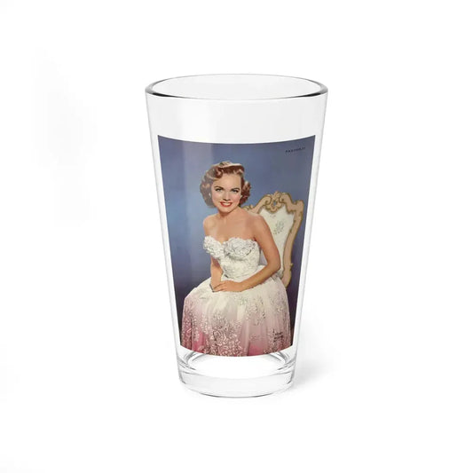 Terry Moore #743 - Vintage 8.5x11 Color Glamour Dress Nearly Full Body Photoplay Magazine Page Circa 50's (Vintage Female Icon) Pint Glass 16oz 16oz - Go Mug Yourself