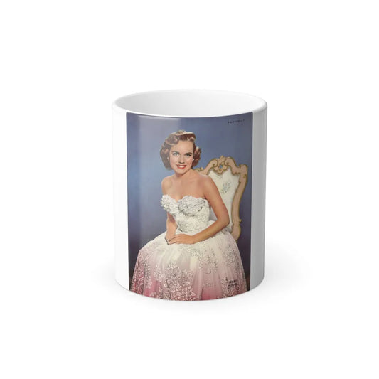Terry Moore #743 - Vintage 8.5x11 Color Glamour Dress Nearly Full Body Photoplay Magazine Page Circa 50's (Vintage Female Icons) Color Changing Mug 11oz-11oz-Go Mug Yourself