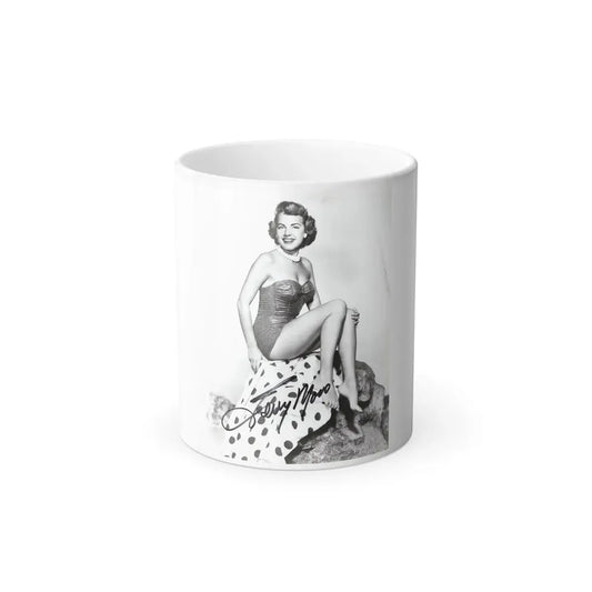 Terry Moore #744 - 8x10 B&W Full Body 1-Piece Swimsuit Cheesecake Photo signed from 1954 (Vintage Female Icon) Color Changing Mug 11oz Default Title 11oz - Go Mug Yourself