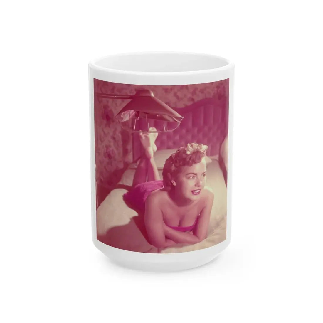 Terry Moore #746 (Vintage Female Icon) White Coffee Mug 15oz - Go Mug Yourself