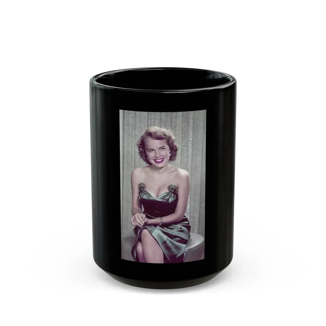 Terry Moore #747 (Vintage Female Icon) Black Coffee Mug 15oz - Go Mug Yourself