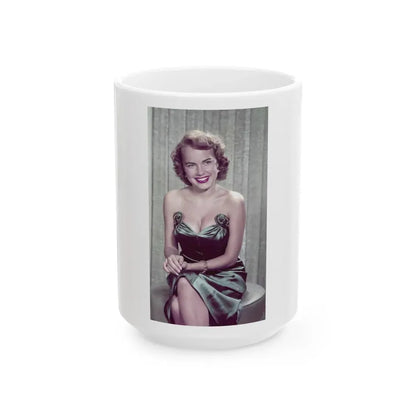 Terry Moore #747 (Vintage Female Icon) White Coffee Mug 15oz - Go Mug Yourself