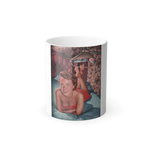 Terry Moore #749 - Photoplay Pin-Ups Magazine Issue #05 (Vintage Female Icons) Color Changing Mug 11oz-11oz-Go Mug Yourself