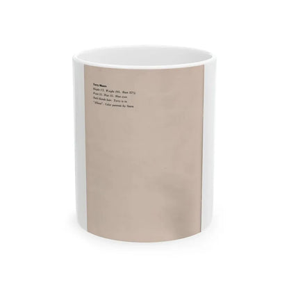 Terry Moore #750 - Photoplay Pin-Ups Magazine Issue #05 (Vintage Female Icon) White Coffee Mug 11oz - Go Mug Yourself