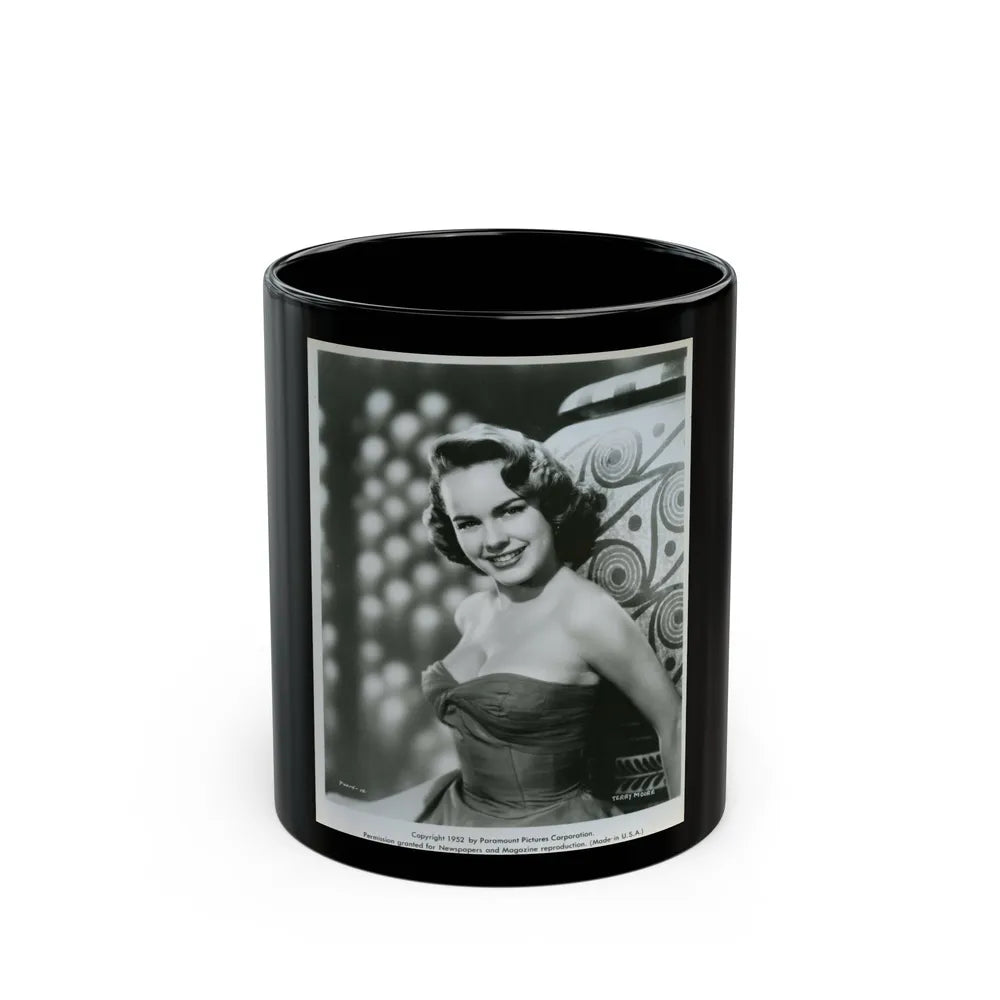Terry Moore #751 (Vintage Female Icon) Black Coffee Mug-11oz-Go Mug Yourself