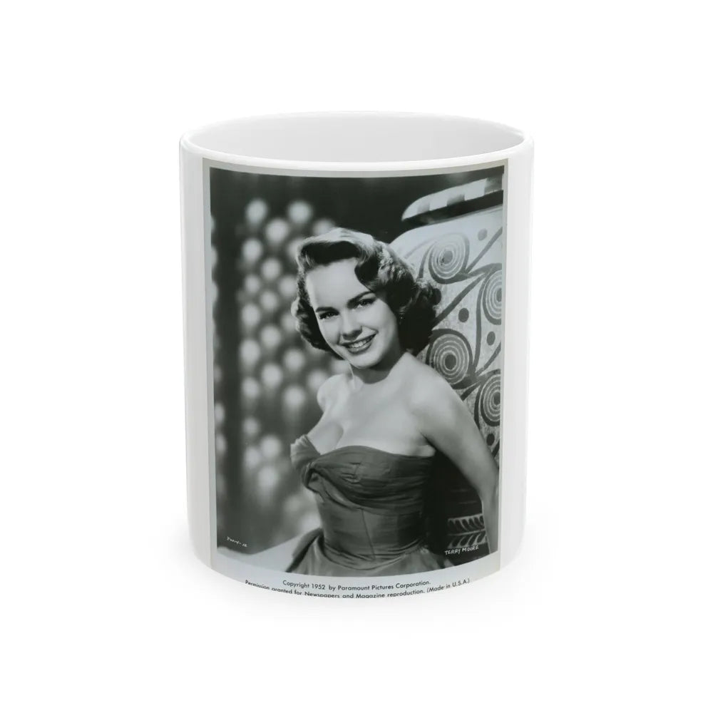 Terry Moore #751 (Vintage Female Icon) White Coffee Mug-11oz-Go Mug Yourself