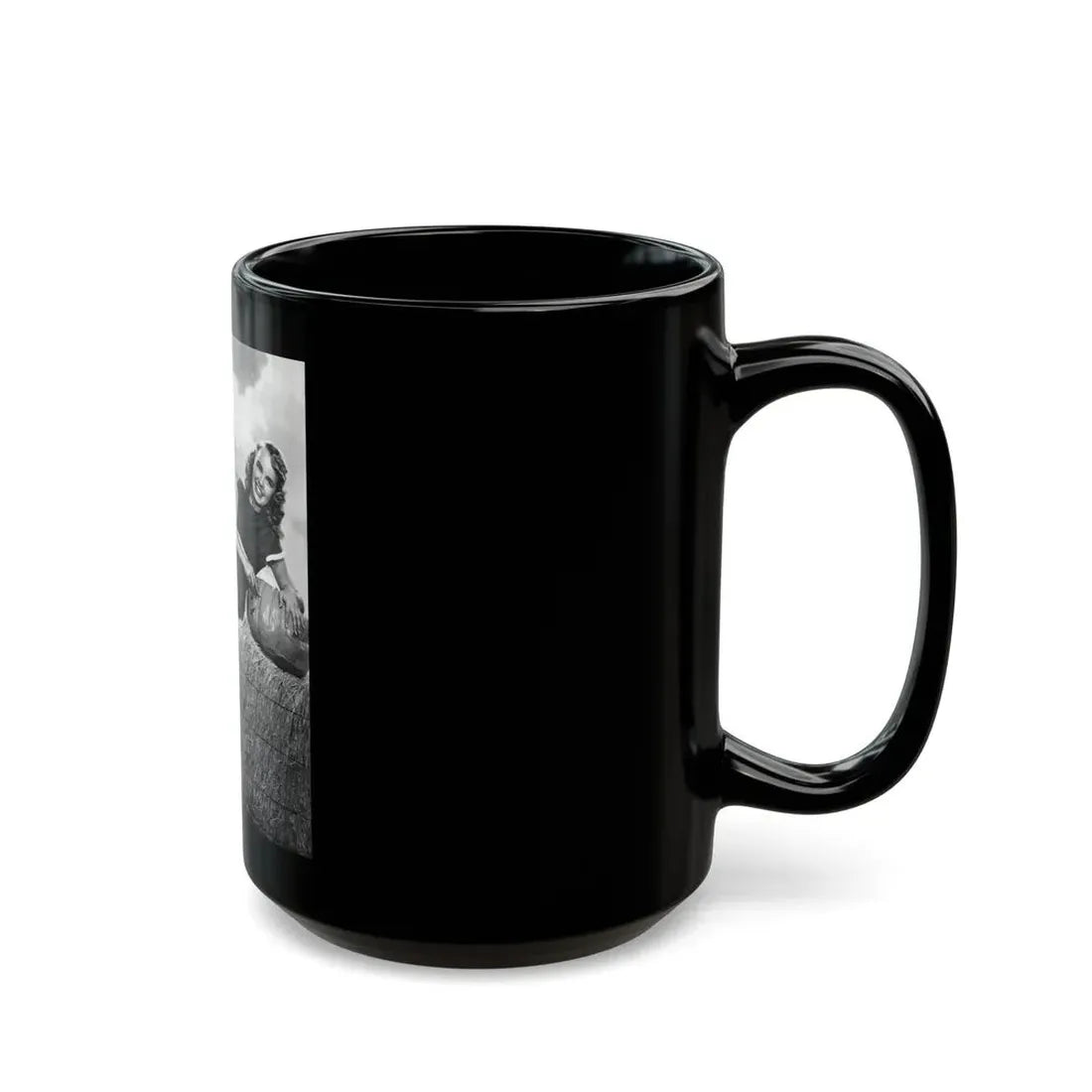 Terry Moore #753 (Vintage Female Icon) Black Coffee Mug - Go Mug Yourself