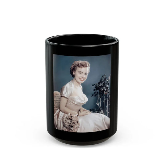 Terry Moore #755 - Vintage Color 8x10 Waist to Upper Body Glamour Photo (Vintage Female Icon) Black Coffee Mug-15oz-Go Mug Yourself