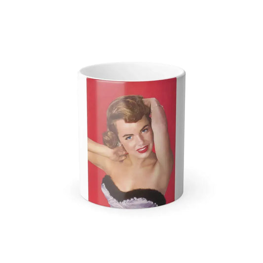 Terry Moore #756 - Vintage Color Upper Body Glamour Photo on Magazine Page (Vintage Female Icon) Color Changing Mug 11oz Default Title 11oz - Go Mug Yourself