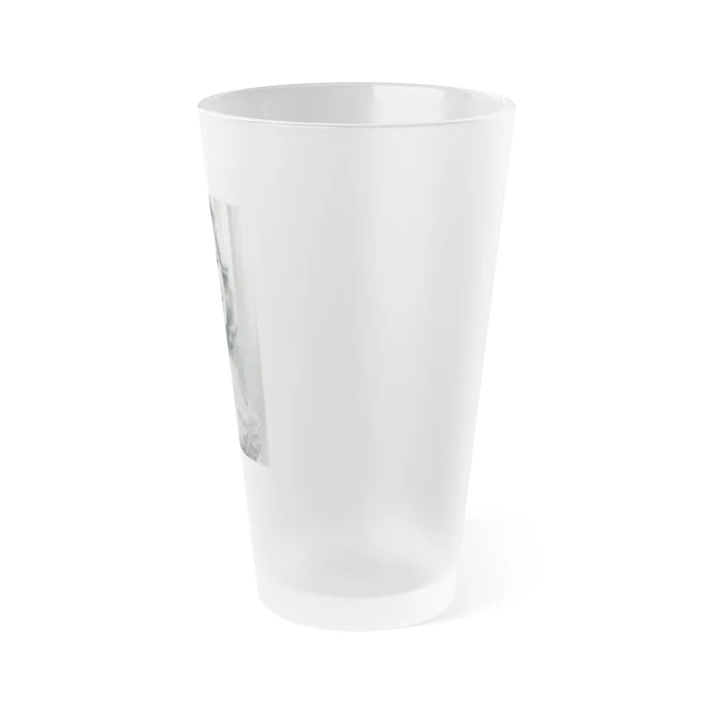 Terry Moore #757 - Vintage 1951 B&W 8x10 Upper Body Head & Shoulder Glamour Photo (Vintage Female Icon) Frosted Pint Glass 16oz-Go Mug Yourself